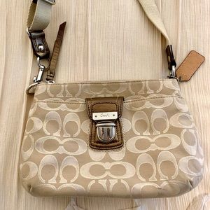 Coach neutral crossbody bag